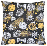 Bavlněný vánoční polštář 045 CHRISTMAS TIME 100% bavlna 40x40 cm, Mybesthome