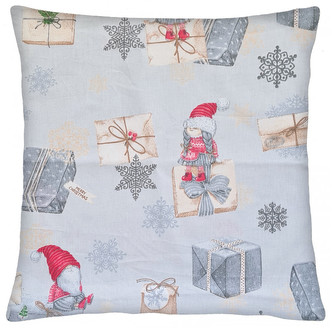 Bavlněný vánoční polštář 040 CHRISTMAS TIME 100% bavlna 40x40 cm, Mybesthome