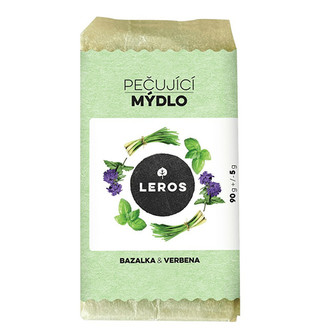 LEROS Pečující mýdlo bazalka & verbena 90 g
