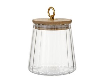 SKLENĚNÁ DÓZA 500ML BELLA