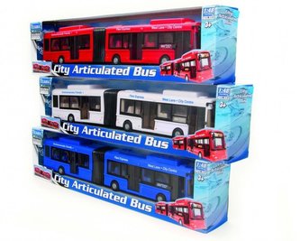 Autobus przegubowy miejski 1:48 biały