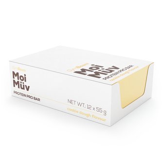 MoiMüv Proteinová tyčinka Protein Pro Bar - GymBeam - cookie těsto - 12 x 55 g