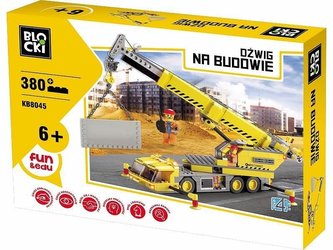 Klocki Blocki Na budowie Dźwig 380 elementów
