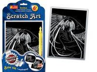 Scratch Art Dziewczyna z wachlarzem