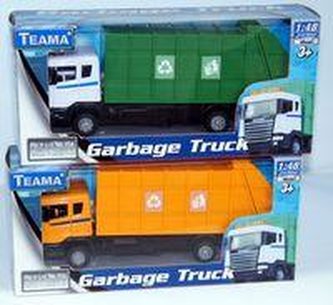 Teama Śmieciarka Scania 1:48 żółty