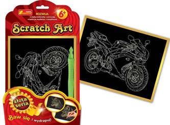 Scratch Art Motocykl
