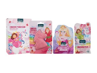 Kneipp Kids pěna do koupele Sea Princess 40 ml + sůl do koupele Unicorn Dust 40 g + bomba do koupele Unicorn Paradise 85 g