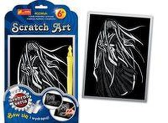 Scratch Art Dziewczynka z długimi włosami
