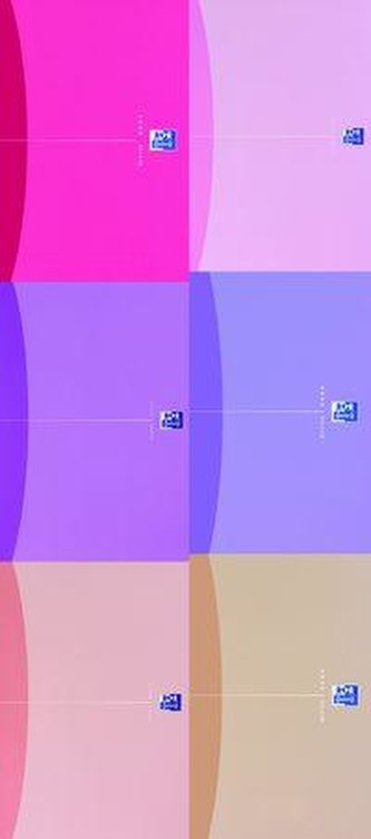 Kołonotatnik A5 Oxford w kratkę 90 kartek Beauty mix