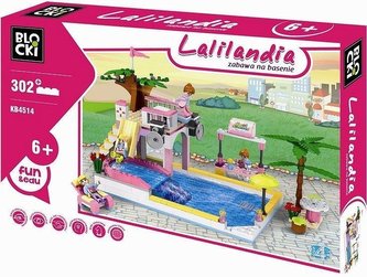 Klocki Blocki Lalilandia 302 elementy Zabawa na basenie
