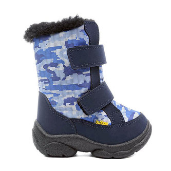 Oldcom Dětské Zimní Boty ALASKA Military Velikost: 30, Barva: Modrá
