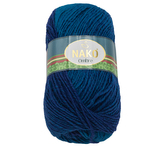 Příze OMBRE - tm.modrá, tm. tyrkysová - 100g / 190 m