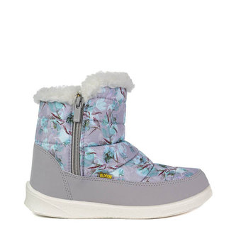 Oldcom Zimní Boty POLAR Šedé Květy Dámské Velikost: 36, Barva: Šedá