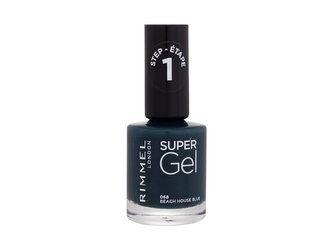 Rimmel London Super Gel Lak na nehty STEP1 12 ml 068 Beach House Blue pro ženy