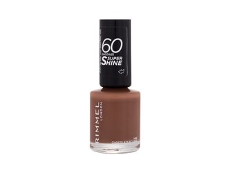 Rimmel London 60 Seconds Lak na nehty Super Shine 8 ml 140 Chocolate Eclipse pro ženy