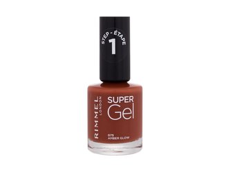Rimmel London Super Gel Lak na nehty STEP1 12 ml 075 Amber Glow pro ženy