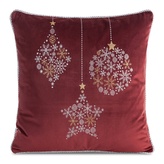 Vánoční polštář NATALE SW 53 vínová 45x45 cm mikrovlákno MyBestHome