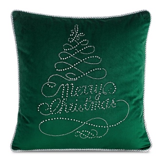 Vánoční polštář NATALE SW 51 zelená 45x45 cm mikrovlákno MyBestHome