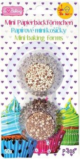 košíčky na pralinky barev.50ks, papír