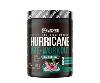 HURRICANE PRE-WORKOUT NO CAFFEINE 540 g višeň