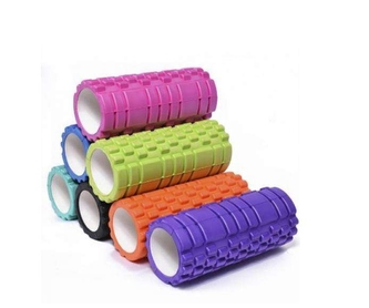 MASÁŽNÍ VÁLEC - JOGA ROLLER, 13X33 CM – fialový