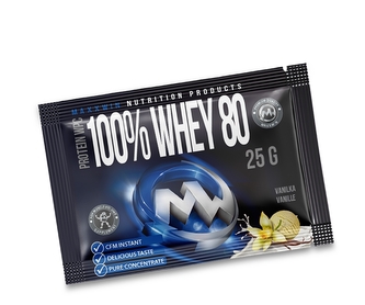 100% WHEY 80 - vanilka 25 g