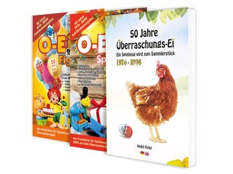 Das O-Ei-A 2er Bundle 2024/25 - Die Jubiläumsausgabe! - O-Ei-A Figuren und O-Ei-A Spielzeug sowie das Buch ¿50 Jahre Überraschun
