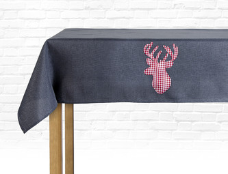 Ubrus CHRISTMAS DEER 110x160 cm šedá ESSEX