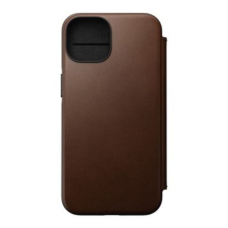 Nomad Leather MagSafe Folio, brown - iPhone 14
