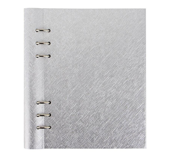 Filofax Clipbook Saffiano Metallic | A5 Silver