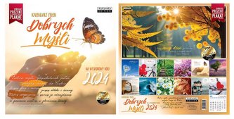 Kalendarz 2024 ścienny Classic Dobrych myśli