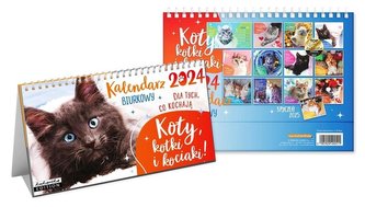 Kalendarz 2024 biurkowy Koty