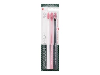 Swissdent Profi Klasický zubní kartáček Colours Trio 1 balení Soft-Medium unisex
