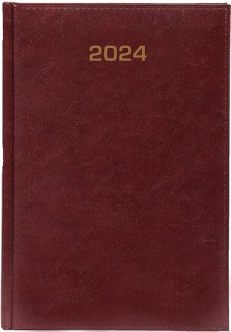 Kalendarz 2024 tygodniowy A4 Baladek bordo