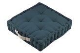 Sedací polštář na zem DUET petrolejová 45x45 cm France