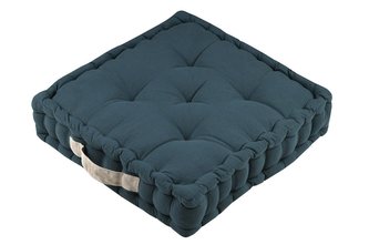 Sedací polštář na zem DUET petrolejová 45x45 cm France