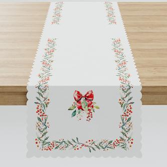 Vánoční ubrus - běhoun na stůl JEŘABINA 38x160 cm Mybesthome