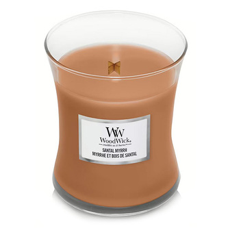 WoodWick Santal Myrrh svíčka váza 275g