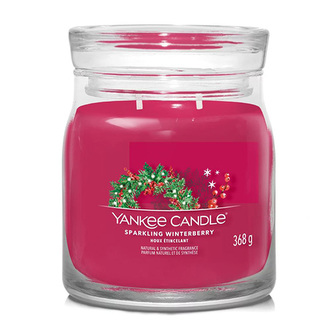 YANKEE CANDLE Sparkling Winterberry svíčka 368g /2 knoty (Signature střední)