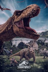 Plakát Jurassic World|Jurský svět: T-Rex & Triceratopse (61 x 91,5 cm)