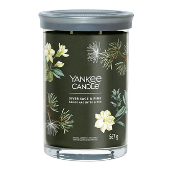 YANKEE CANDLE Silver Sage & Pine svíčka 567g / 2 knoty (Signature velký)