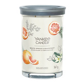 YANKEE CANDLE White Spruce & Grapefruit svíčka 567g / 2 knoty (Signature velký)
