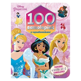 100 samolepiek s vymaľovankami/ Princezné
