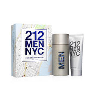 Carolina Herrera 212 Men Dárková sada Toaletní voda 100 ml a After Shave Gel ( gel po holení ) 212 Men 100 ml