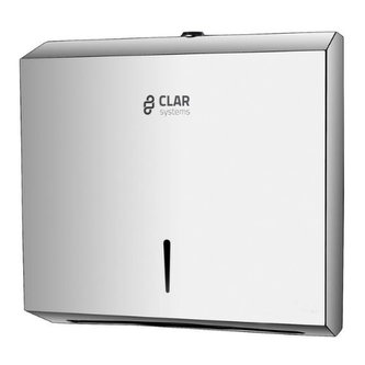 Clar systems Nerezový zásobník na ZZ ručníky lesk Clar systems Nerezový zásobník na ZZ ručníky lesk
