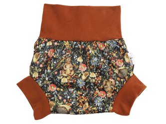 Natahovací svrchní kalhotky PUL - Ježek a přátelé__VELIKOST:M (7-11kg)