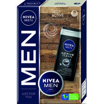 Nivea Dárková sada tělové péče Deep Active man Nivea Dárková sada tělové péče Deep Active man