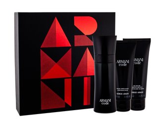 Armani Code for Men Dárková sada Toaletní voda 75 ml, After Shave Balsam ( balzám po holení ) Code for Men 75 ml a sprchový gel Code for Men 75 ml