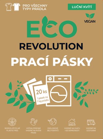 EcoRevolution prací pásky, luční kvítí, 20ks