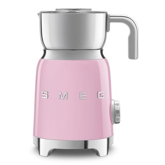 Smeg MFF11PKEU, napěňovač mléka, 500 W, 600 ml / 2,5 šálku, horká čokoláda / mléko, lehká pěna, růžový